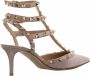 Valentino Garavani Pumps & high heels Ankle Strap Rockstud in taupe - Thumbnail 1