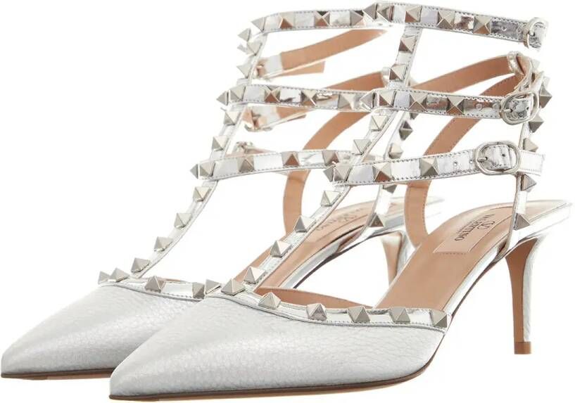 Valentino Garavani Pumps & high heels Ankle Strap Rockstud in zilver