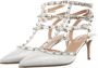 Valentino Garavani Pumps & high heels Ankle Strap Rockstud in zilver - Thumbnail 1