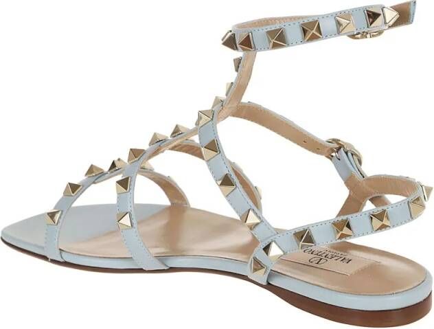 Valentino Garavani Sandalen Calfskin Sandal in blauw