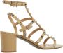 Valentino Garavani Sandalen Rockstud Sandals in beige - Thumbnail 1