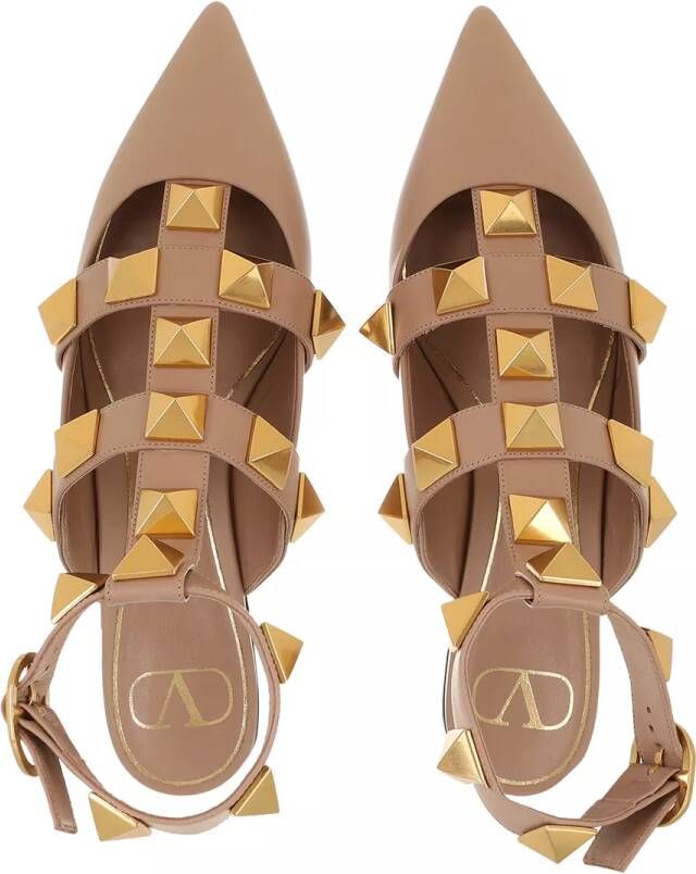 Valentino Garavani Sandalen Rockstud Sandals in poeder roze