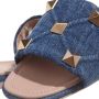 Valentino Garavani Sandalen Slide in blauw - Thumbnail 1