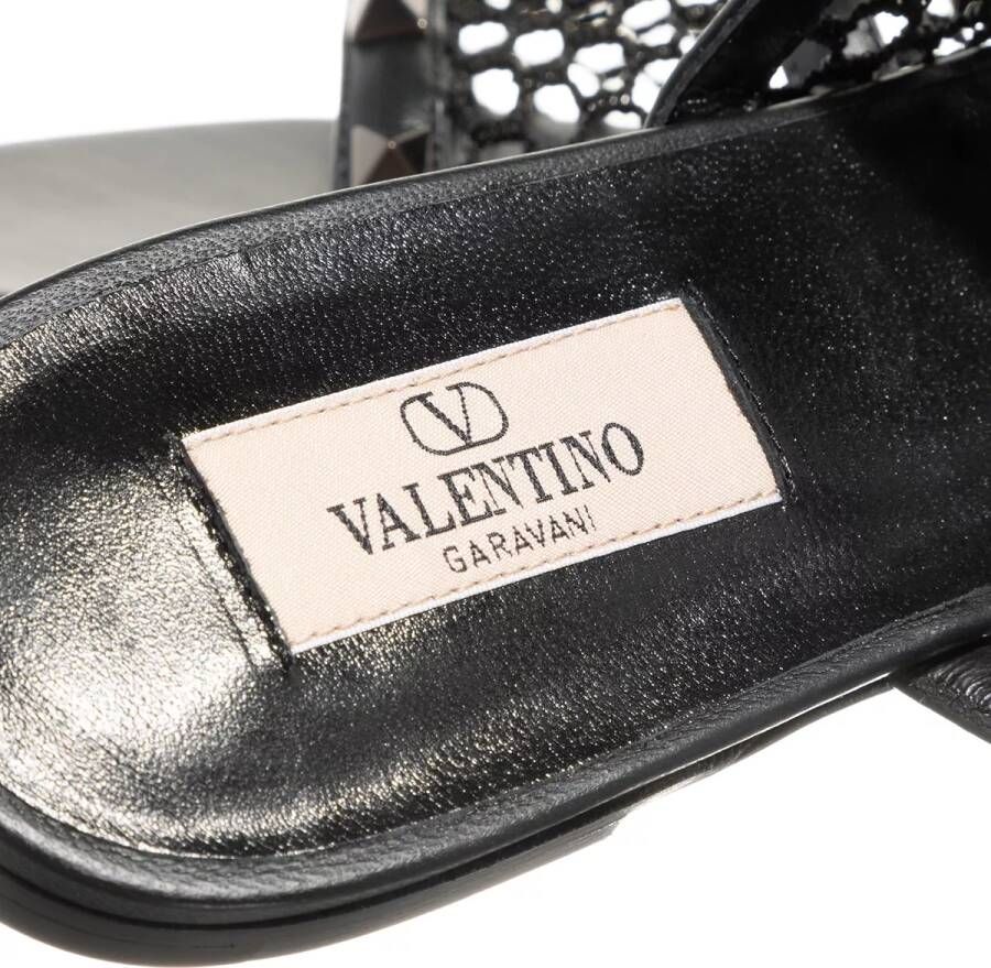 Valentino Sandalen Slide Rockstud 05 Black Studs in zwart