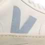 Veja Leren Sneakers Wit Staal Logo White Dames - Thumbnail 5