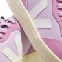 Veja Roze Leren Sneakers Ronde Neus Pink Dames - Thumbnail 2