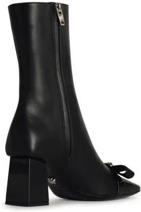 Versace Boots Black Leather Ankle Boots in zwart