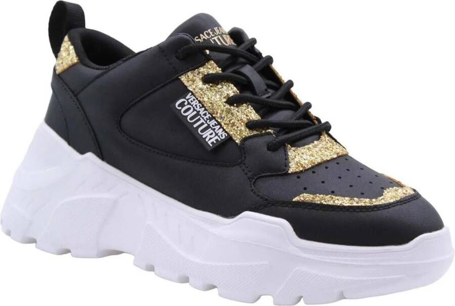 Versace Jeans Couture Low-Top Sneakers Sneaker Black in zwart