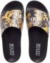 Versace Jeans Couture Zwarte sandalen met couture stijl Black Dames - Thumbnail 2