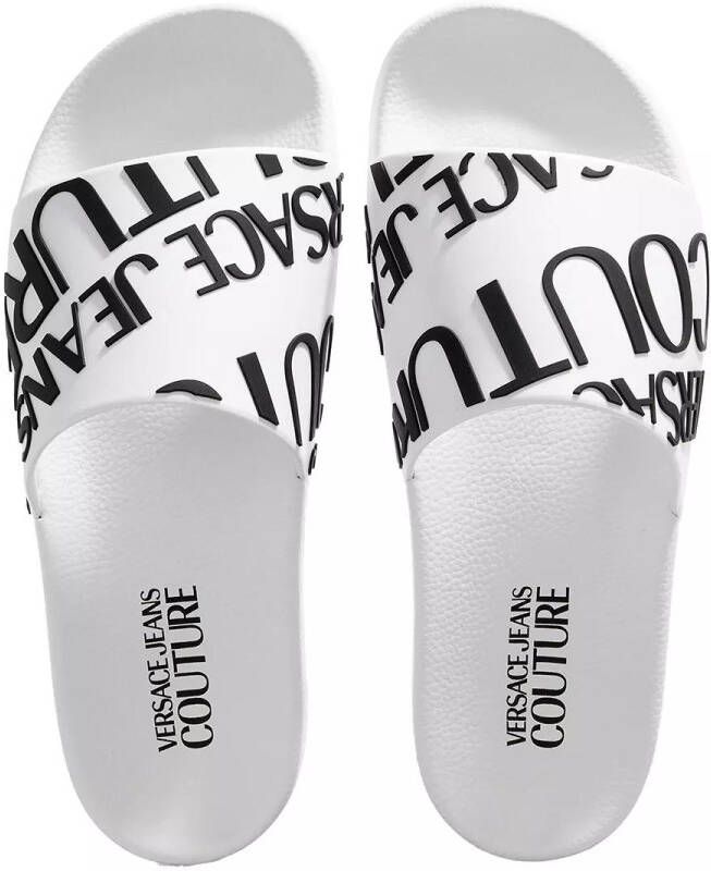 Versace Jeans Couture Slippers Fondo Shelly in wit