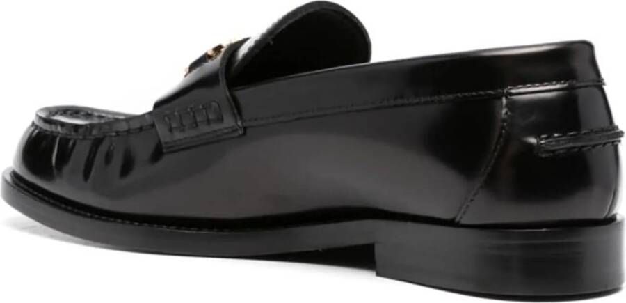 Versace Sandalen Flat shoes Black in zwart