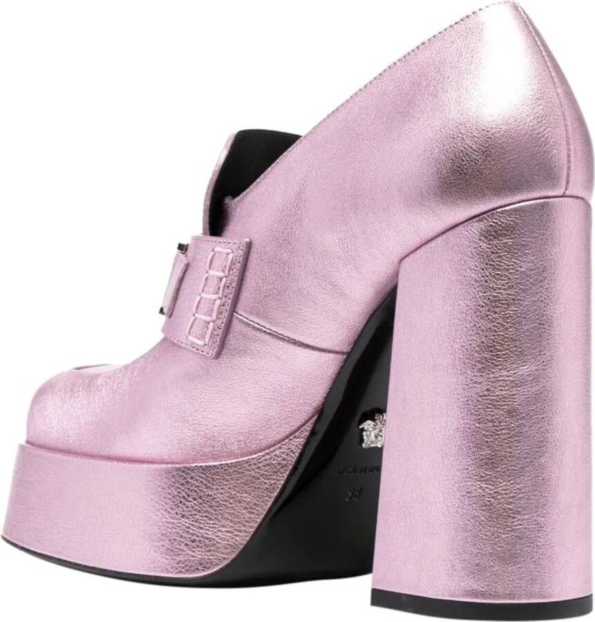 Versace Loafers Flat shoes Pink in poeder roze