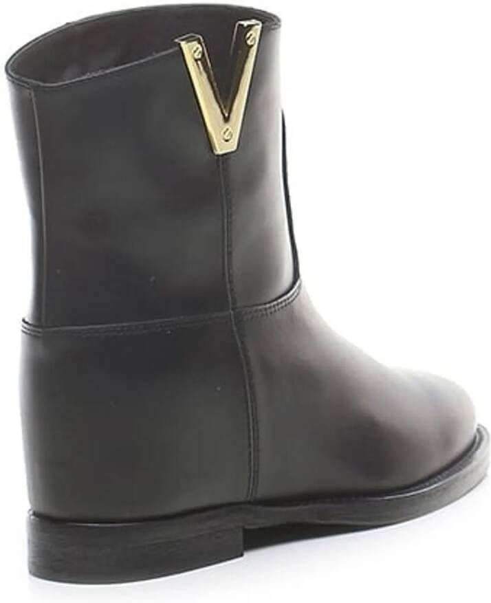 Via Roma 15 Boots & laarzen Boots Black in zwart