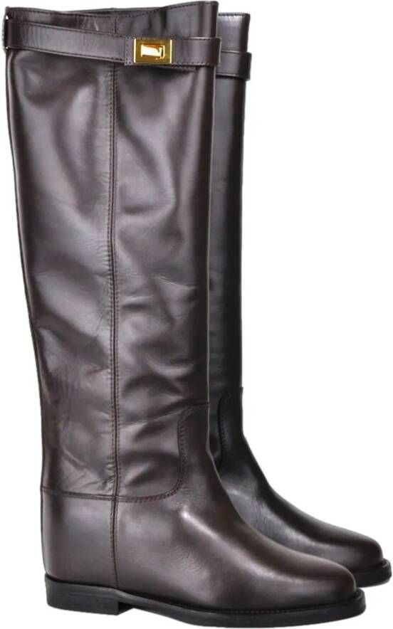 Via Roma 15 Boots & laarzen Boots Dark Brown in bruin