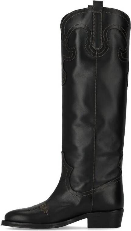 Via Roma 15 Boots & laarzen VENICE SCHWARZ HOHER STIEFEL in zwart