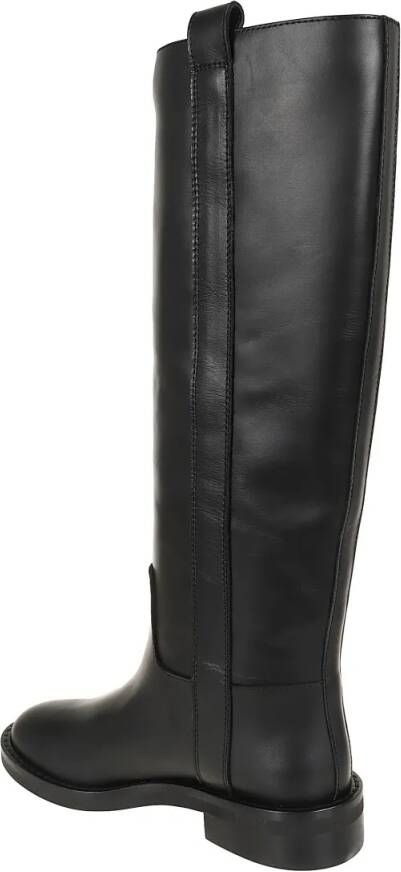 Via Roma 15 Boots Knee-High Boot With Side Band in zwart