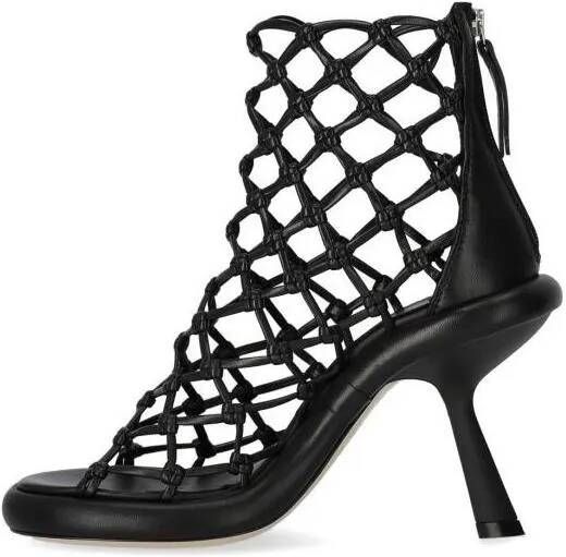 Vic Matié Sandalen Knot Black Heeled Sandal in zwart