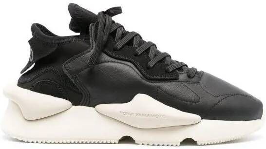 Y-3 Sneakers Kaiwa Chunky Leather Sneakers in zwart