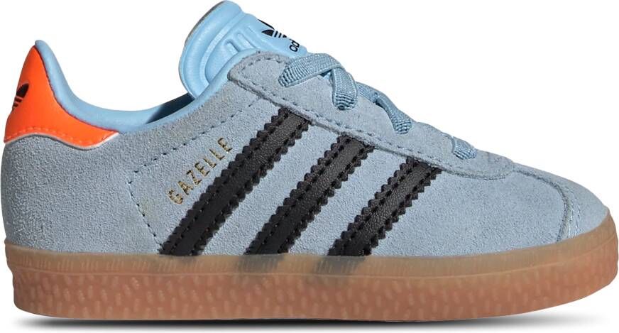 Adidas Originals Gazelle II Baby's Clear Sky Core Black Solar Orange Kind Clear Sky Core Black Solar Orange