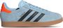 Adidas Originals Gazelle sneakers lichtblauw zwart gum - Thumbnail 4