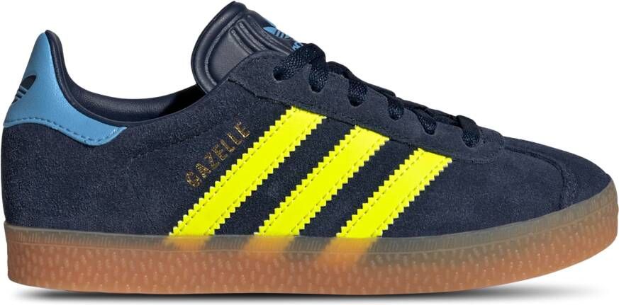 Adidas Originals Gazelle Children Night Indigo Solar Yellow Light Blue Night Indigo Solar Yellow Light Blue