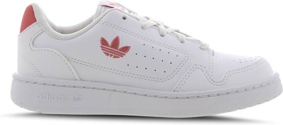 adidas originals ny 92 trainers in white with grey trefoil