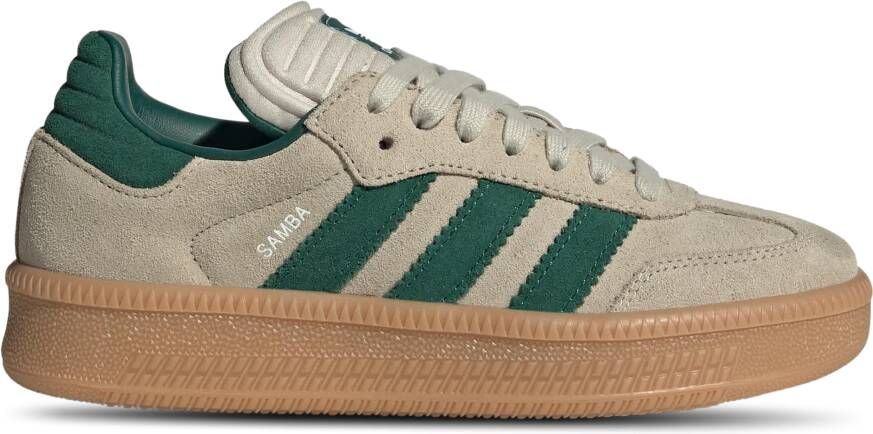 Adidas Originals Samba XLG Junior Putty Grey Collegiate Green Gum Putty Grey Collegiate Green Gum