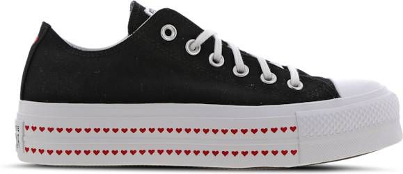 Converse Chuck Taylor All Star Platform Low Dames Schoenen Black Textil Foot Locker