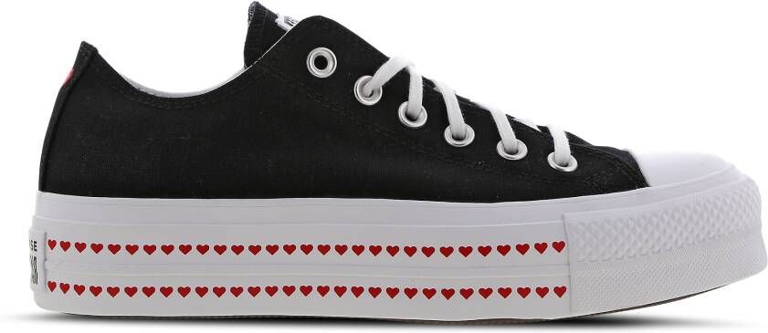 Converse Chuck Taylor All Star Platform Low Dames Schoenen Black Textil Foot Locker