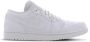 Nike Jordan 1 Low Triple White Tumbled Leather - Thumbnail 3