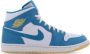 Jordan Air 1 Mid Aquatone Celestial Gold-White - Thumbnail 2