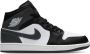 Jordan Mid Zwart Wit IJzer Grijs Sneakers Black Heren - Thumbnail 2