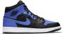 Jordan 1 Mid Heren Schoenen Black Leer Foot Locker - Thumbnail 8