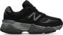 New Balance Zwarte Sneakers Junior Logo Leer Rubber Black - Thumbnail 2