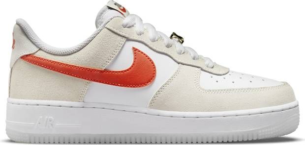 Afname Verspreiding 鍔 Nike Air Force 1 Low Dames Schoenen White Leer Synthetisch - Schoenen.nl