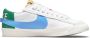 Nike Lage Schoen Blazer Jumbo Wit Blauw White Dames - Thumbnail 1