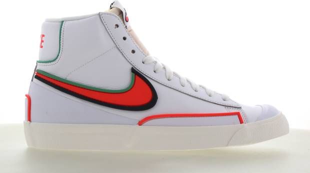 Nike Blazer Mid Heren Schoenen White Leer Synthetisch