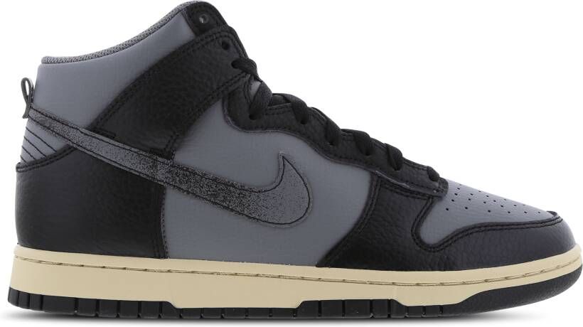 Nike Dunk Hi Retro Prm Basketball Schoenen smoke grey black beach black maat: 44 beschikbare maaten:44