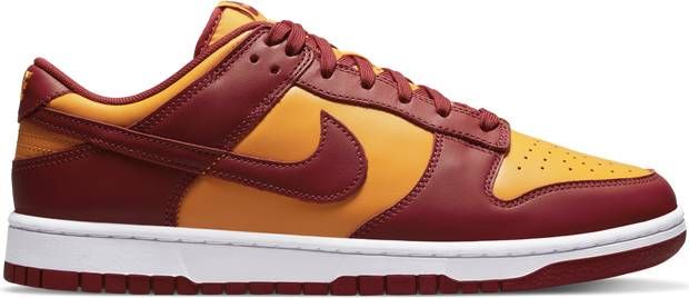 Nike Dunk Low Heren Schoenen Gold Leer