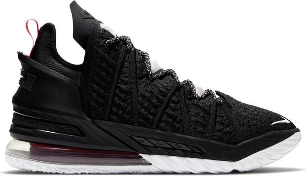 Nike LeBron 18 Heren Schoenen Black Textil