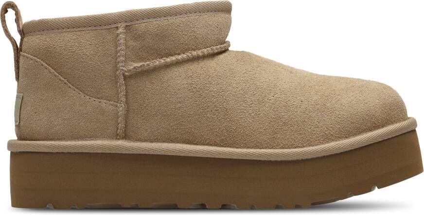 Ugg Classic Ultra Mini Platform-laars voor kinderen in Beige