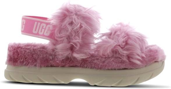 Ugg Fluff Sugar Sandal Dames Schoenen Pink Leer Foot Locker