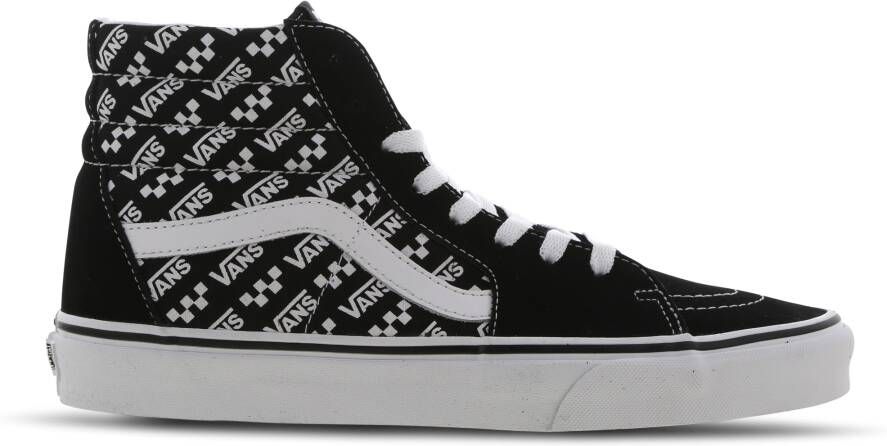 Vans Sk8-Hi Heren Schoenen Black Leer Textil 5 Foot Locker