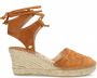 Fred de la Bretoniere 153010202 Espadrilles Zomer Schoenen Dames Cognac - Thumbnail 2