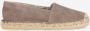 Fred de la Bretoniere Taupe Espadrilles met Geweven Detail Beige Dames - Thumbnail 2