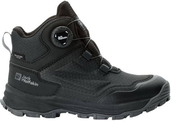 Jack Wolfskin Cyrox Texapore Dial Mid Kids Waterdichte wandelschoenen Kinderen black