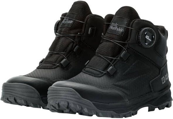 Jack Wolfskin Cyrox Texapore Dial Mid Kids Waterdichte wandelschoenen Kinderen black