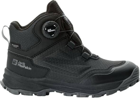 Jack Wolfskin Cyrox Texapore Dial Mid Kids Waterdichte wandelschoenen Kinderen black