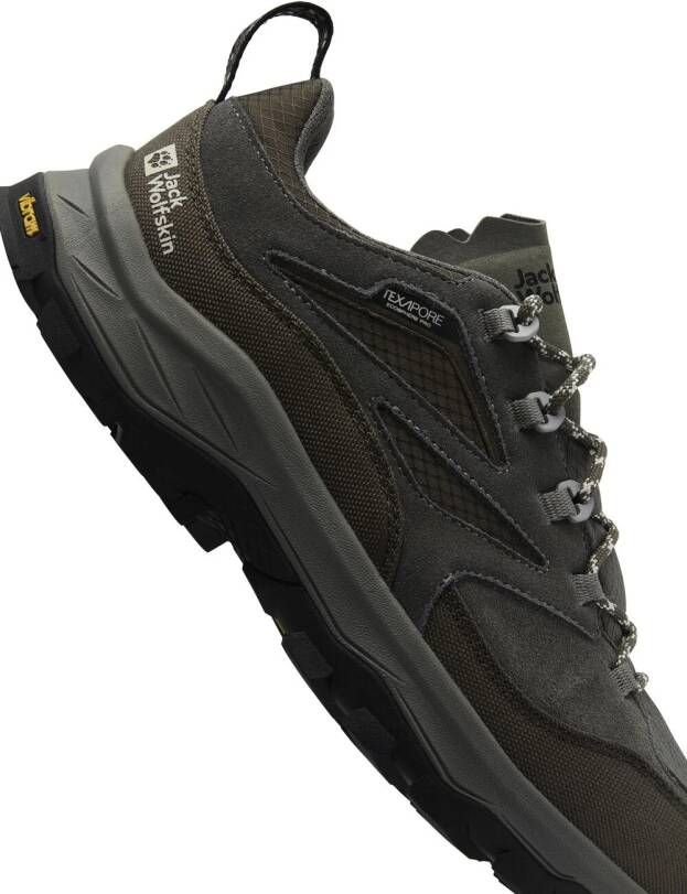 Jack Wolfskin Cyrox Texapore Low Men Waterdichte wandelschoenen Heren cold coffee