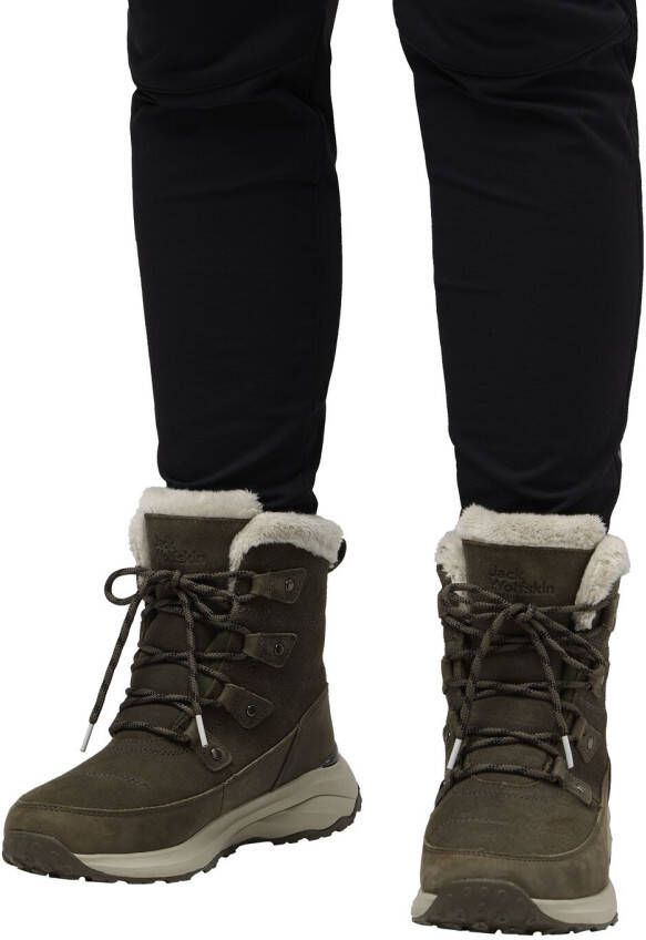 Jack Wolfskin Dromoventure Texapore High Women Waterdichte winterschoenen Dames cold coffee